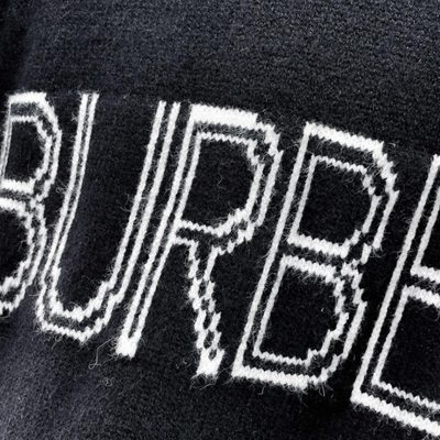 Burberry black crewneck knit sweater — 7