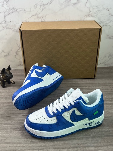 Louis Vuitton x Nike Air Force 1 Low 'White Team Royal' sneakers