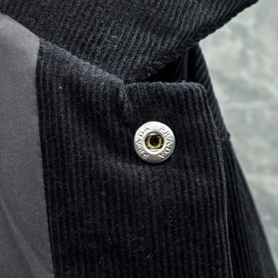 Prada Black Corduroy Cropped Down — 6