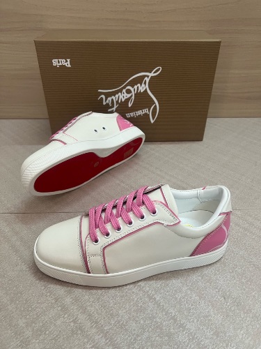 Christian Louboutin Fun Vieira white leather sneakers