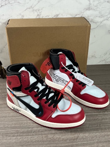 Jordan x Off-White The 10: Air Jordan 1 "Chicago" sneakers — 4