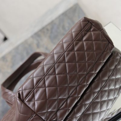 Saint Laurent Icare Medium Quilted Leather Tote — 8