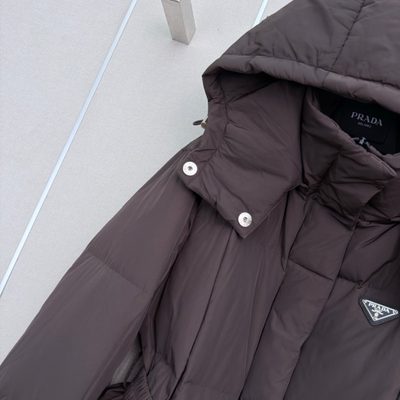 Prada women's hooded down puffer jacket — 3