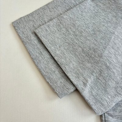 Miu Miu grey mélange cotton half-zip polo shirt — 7