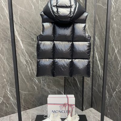 Moncler Luzule Hooded Down Gilet — 9