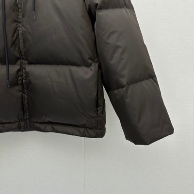 Prada Brown Re-Nylon Hooded Down Jacket — 4
