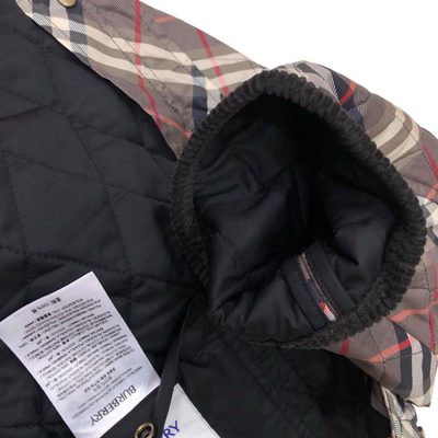 Burberry Oldham Corduroy-Trimmed Quilted Checked Cotton Jacket — 5