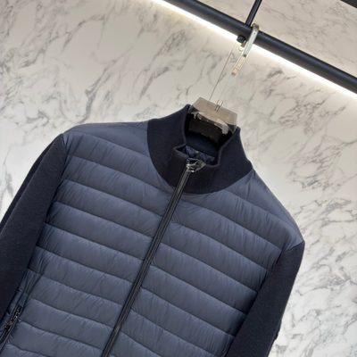 Moncler men's hybrid or padded zip-up cardigan — 6