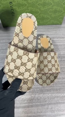 Gucci GG Canvas Slide Sandals — 5