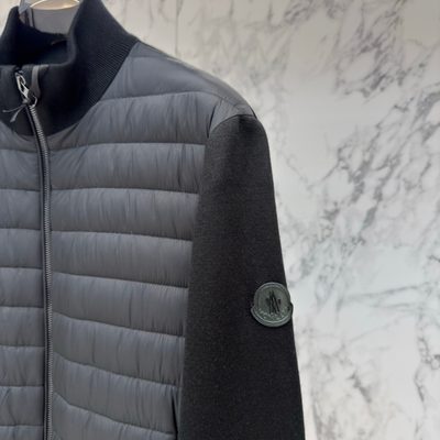 Moncler men's hybrid or padded zip-up cardigan — 4