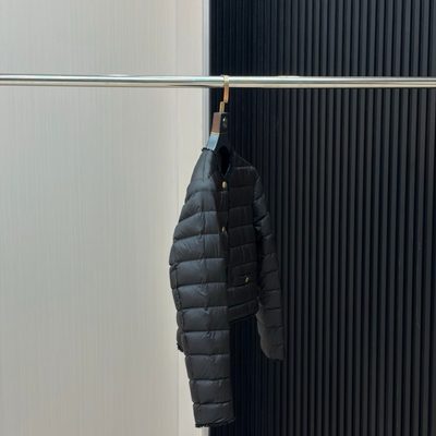 Moncler Fleurs Bouclé-Trimmed Short Down Jacket — 3