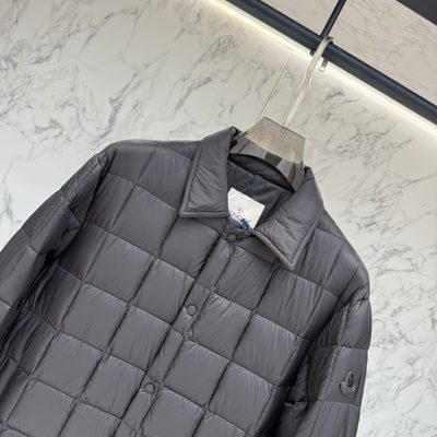 Moncler Castellana Down Quilted Press-Stud Shirt Jacket — 4