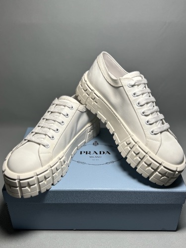 Prada Double Wheel gabardine sneakers — 4