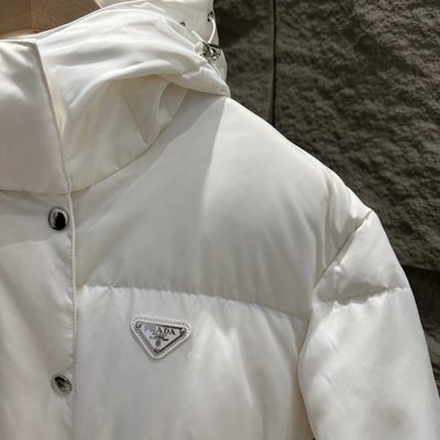 Prada Re-Nylon Down Puffer Jackets with Belt Bag — 8
