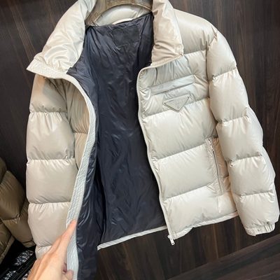 Prada shiny nylon puffer jacket — 4