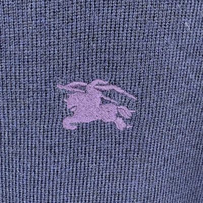 Burberry navy cashmere polo shirt — 6