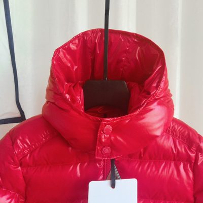 Moncler Enfant Maya Hooded Short Down Jacket — 4