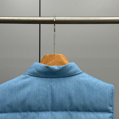 Moncler Heceta Denim Down Gilet — 8