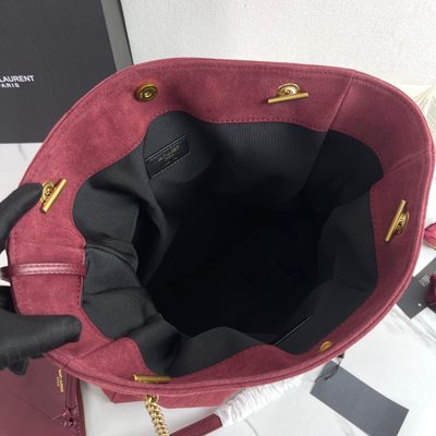 Saint Laurent Jamie Shopping quilted suede tote bag — 5