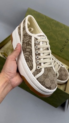 Gucci GG monogram lace-up trainers — 5