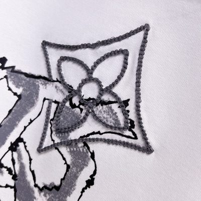 Louis Vuitton embroidered graffiti logo t-shirt — 13