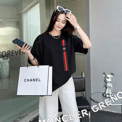 Moncler Triple Logo Crewneck T-Shirts — 8