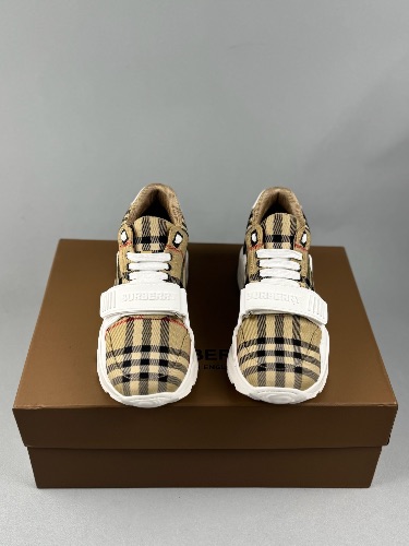 Burberry Check, Suede and Leather Sneakers — 3