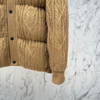 Moncler cable-knit down jacket — 8