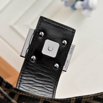 Fendi Zucca Canvas Shoulder Bag (T) — 4
