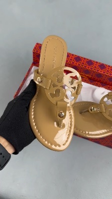 Tory Burch Miller Patent Leather Flip Flop Sandals — 5
