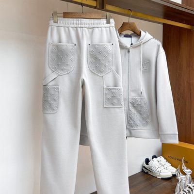 Lv zip-up hoodie and matching sweatpants set — 15