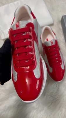 Prada America's Cup patent leather sneakers — 5