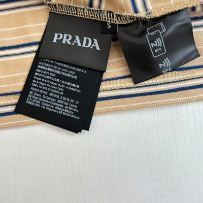 Prada striped long-sleeve polo shirt — 9
