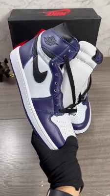 Nike Air Jordan 1 Retro High OG Court Purple 2.0 sneakers. — 5