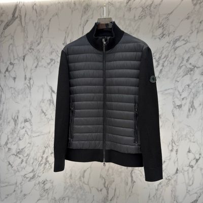Moncler men's hybrid or padded zip-up cardigan — 7