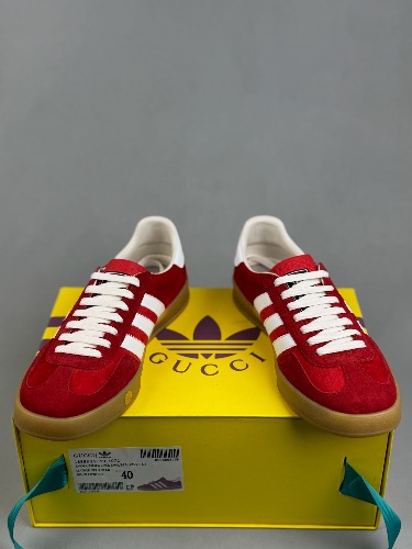Adidas x Gucci Gazelle 'Red Velvet' sneakers — 4