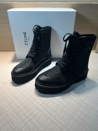 CELINE Bulky laced-up boots — 4
