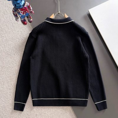 LV long-sleeve knit polo sweater — 9