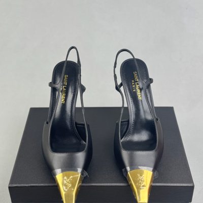 Saint Laurent Jeanne Slingback Pumps — 3