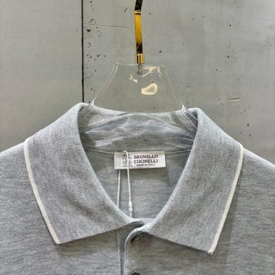Brunello Cucinelli knitted polo shirts — 4