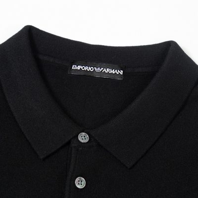 Emporio Armani long-sleeve knit polo sweater — 6