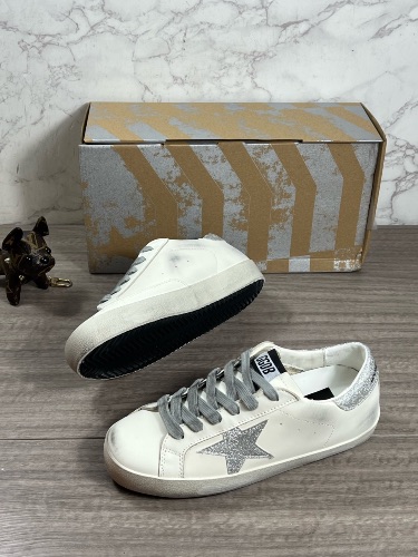 Golden Goose Super-Star white leather sneakers
