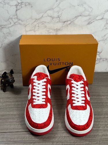 Louis Vuitton x Nike Air Force 1 Low "White Comet Red" sneakers — 3