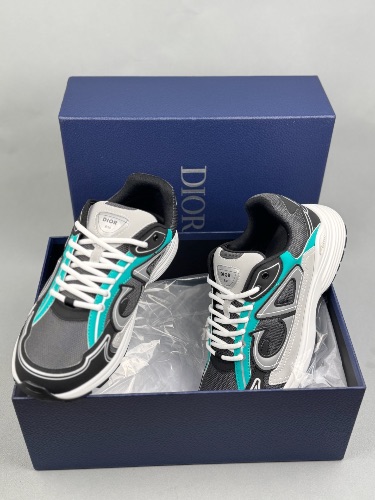 Dior B30 sneakers in anthracite green
