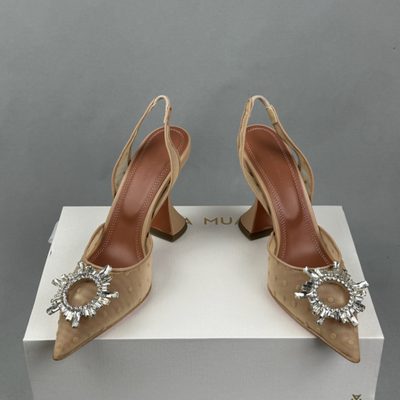 Amina Muaddi Begum slingback pumps — 4