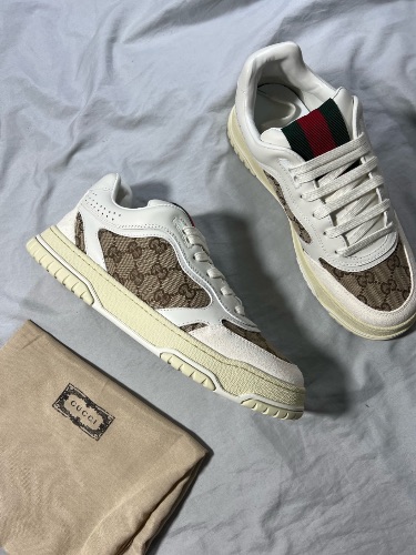 Gucci Re-Web sneakers in ivory beige