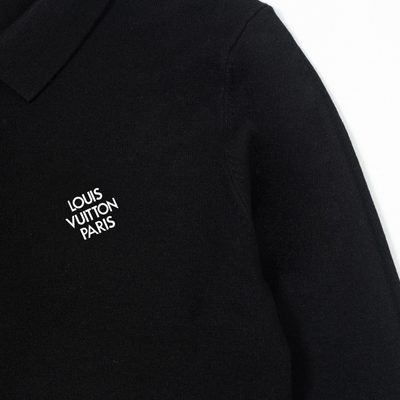 LV long-sleeve knit polo sweater — 6