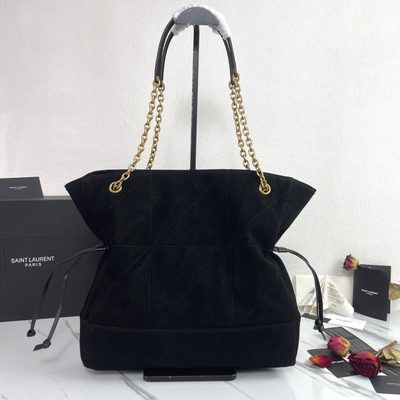 Saint Laurent Jamie Shopping quilted suede tote bag — 3