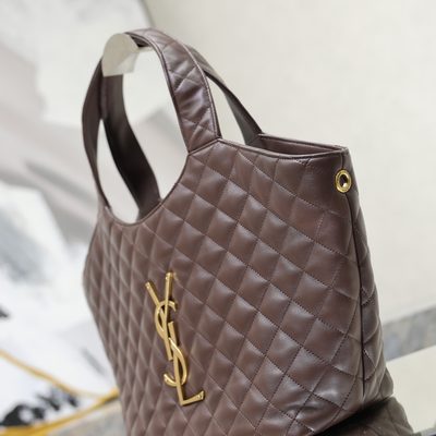 Saint Laurent Icare Medium Quilted Leather Tote — 4