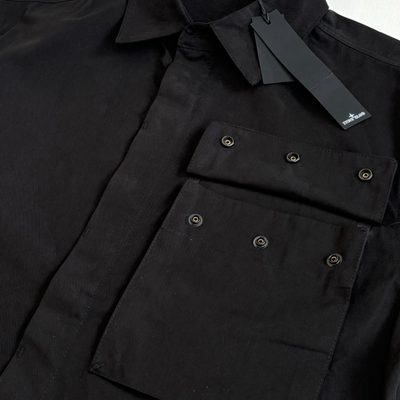 Stone Island black short-sleeve shirt — 5